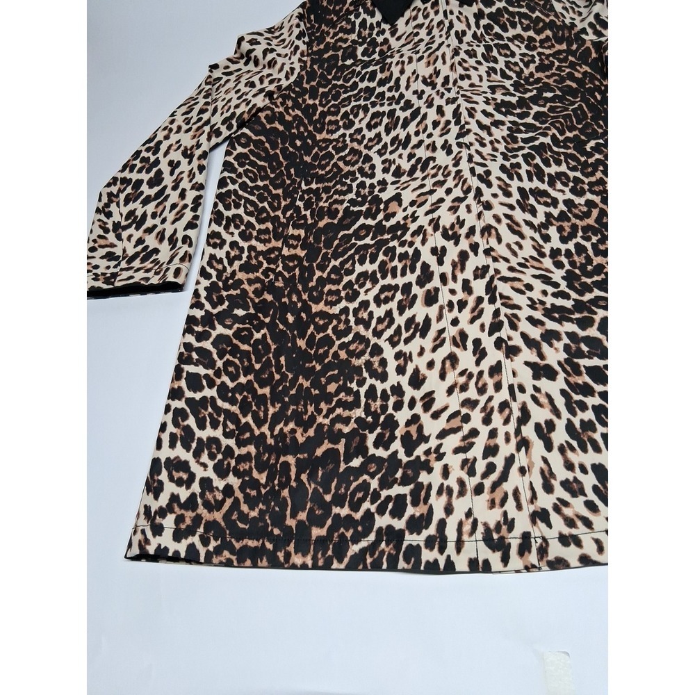 Kate Spade New York Women's Hooded Leopard Rain Trench Jacket Size Small - Picture 4 of 16